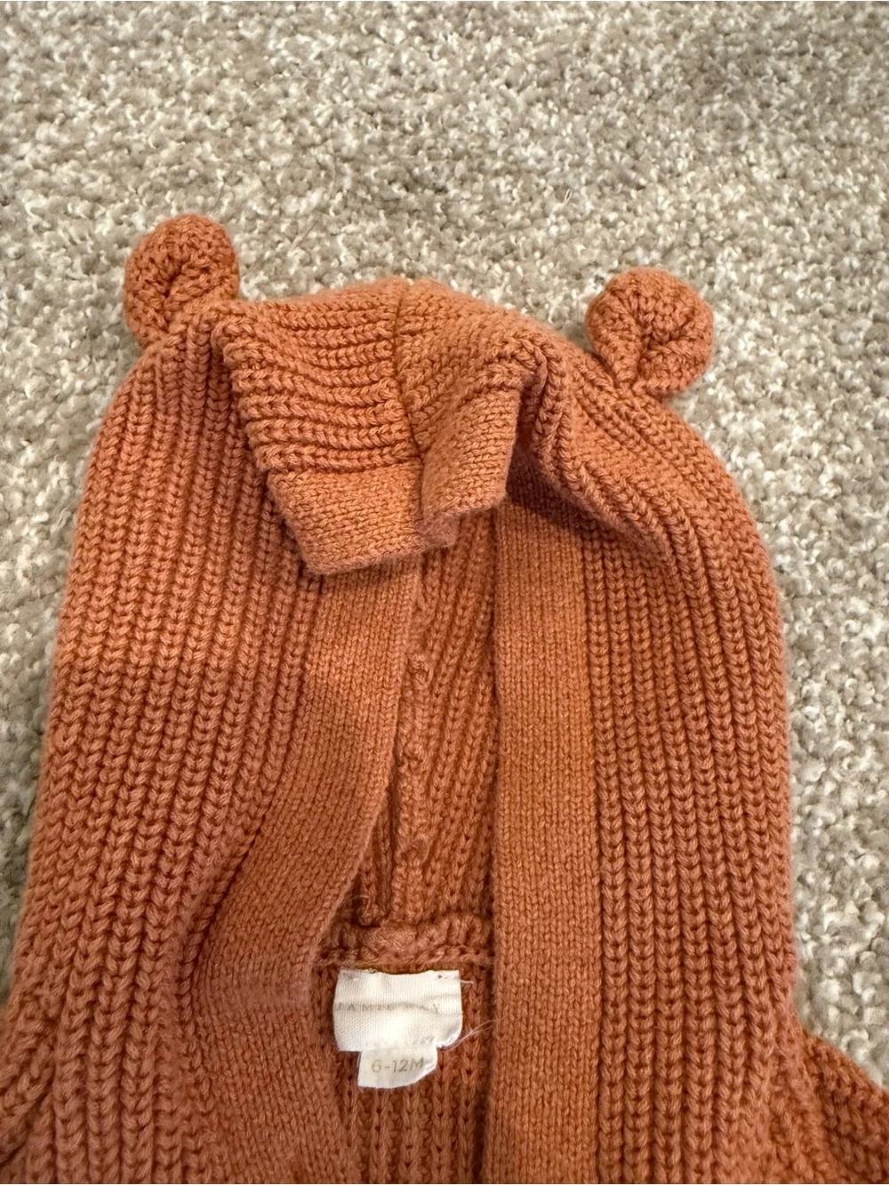 Jamie Kay Rust Knit Hooded One-Piece